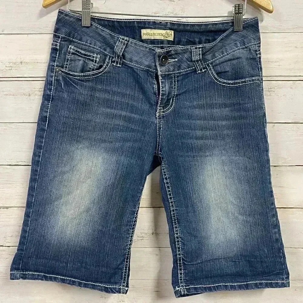 Paris Blues Bermuda Denim Shorts